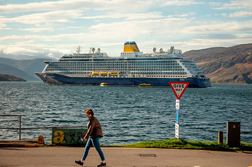 Spirit of Discovery in Ullapool, Scotland